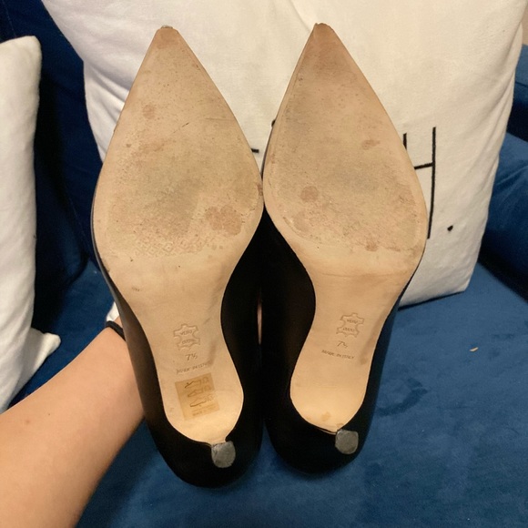 TORY BURCH LEATHER PENELOPE CAP TOE HEELS - Picture 8 of 10